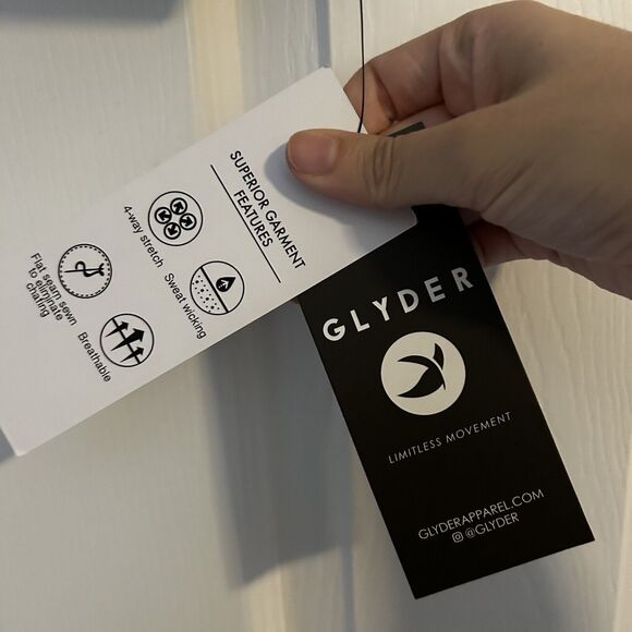 Glyder Sports Bra Black Angelic Pebble Gloss Luxe Activewear Stretch Medium New - Picture 5 of 8